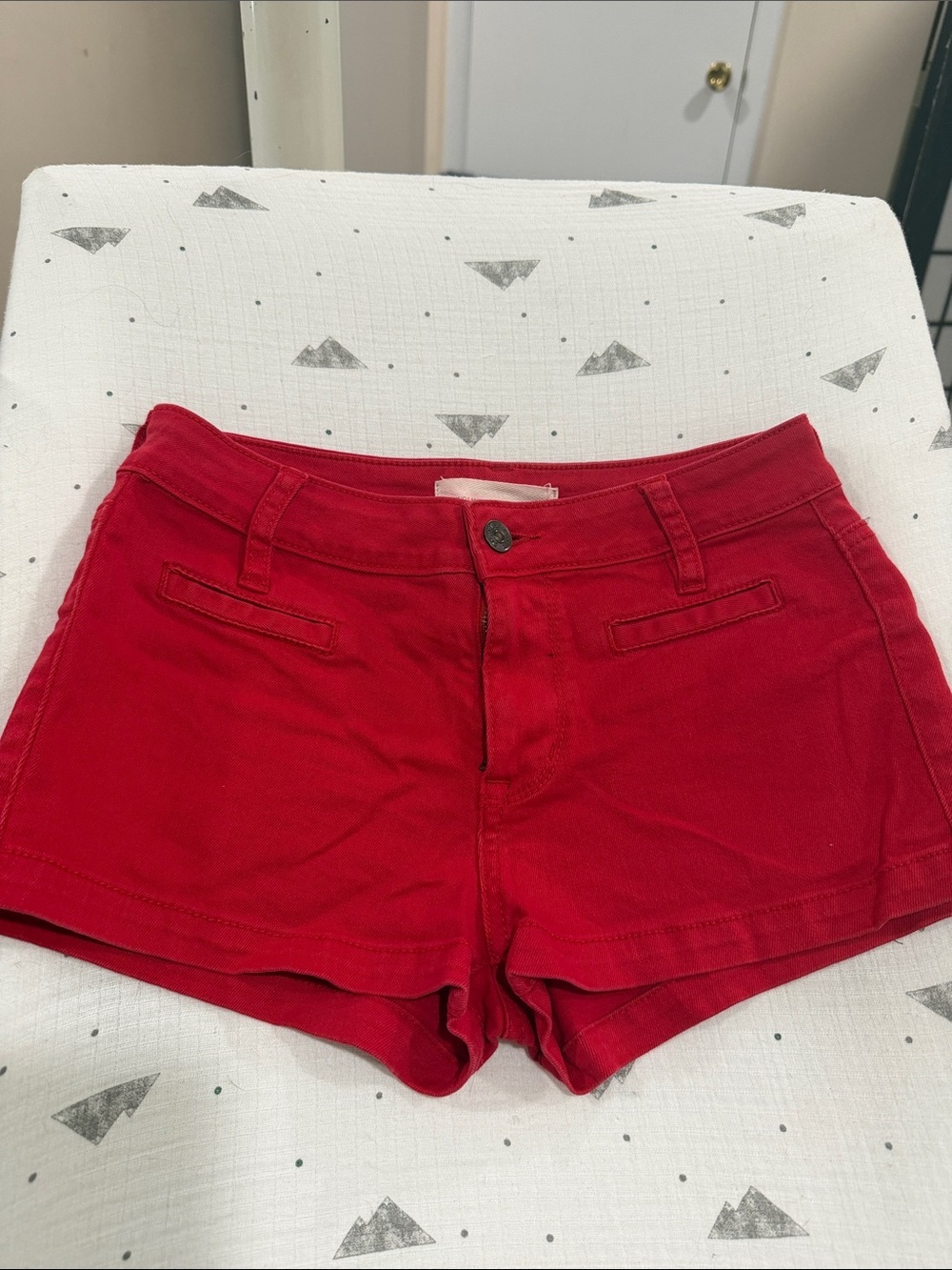 Sound & Matter High-Waist Red Shorts